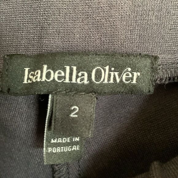 Isabella Oliver Dover black leather maternity leggings - Picture 6 of 10